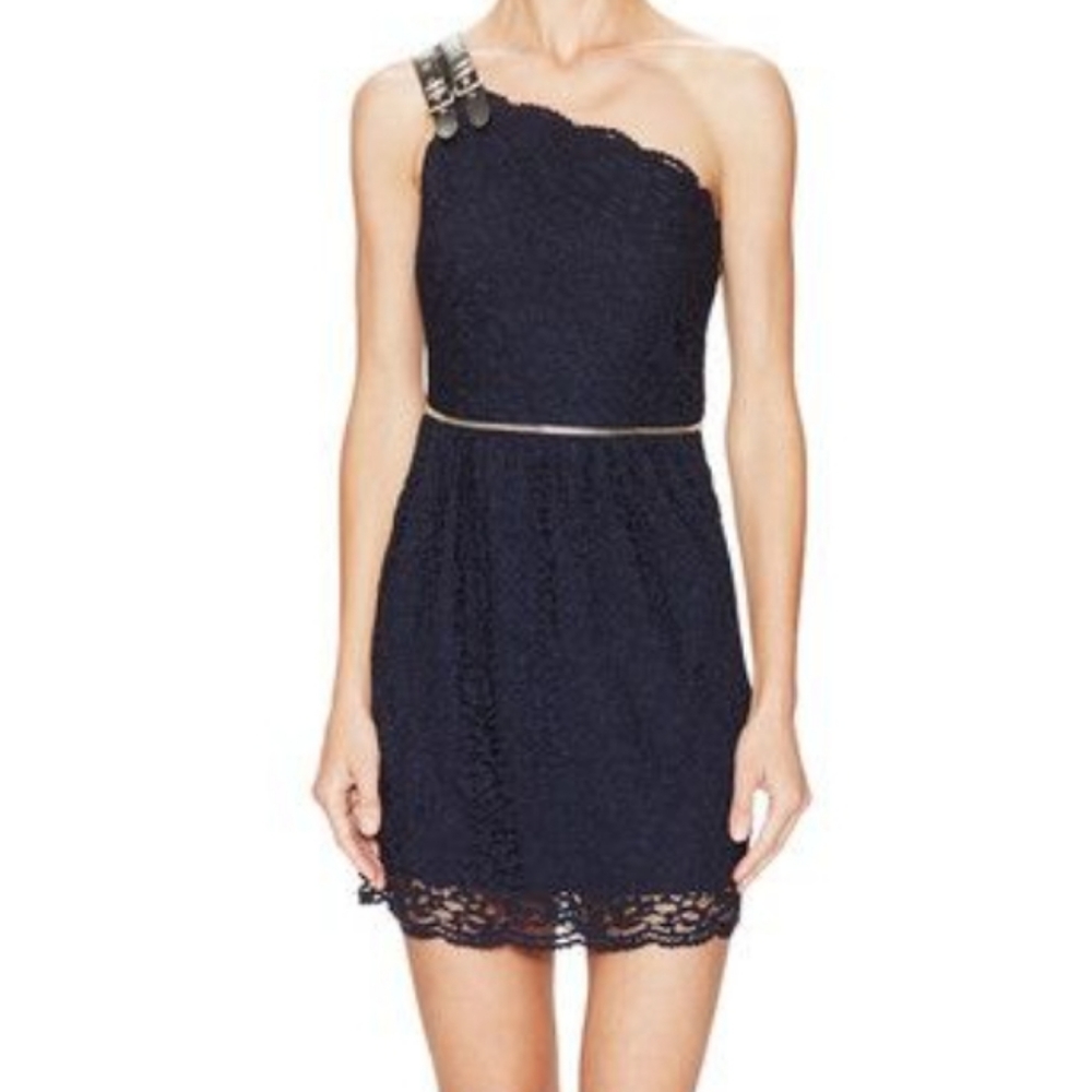 THE KOOPLES One Shoulder Mini Dress Sz XS